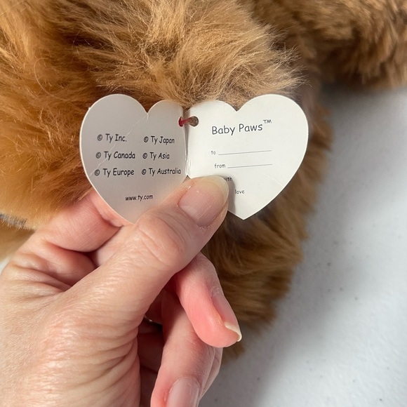 TY Classic Baby Paws Plush Bear - Picture 5 of 6